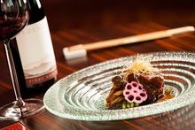 NOBU InterContinental Hong Kong - Pork Kakuni with sweet soy, paired with Cloudy Bar Pinot Noir 2011