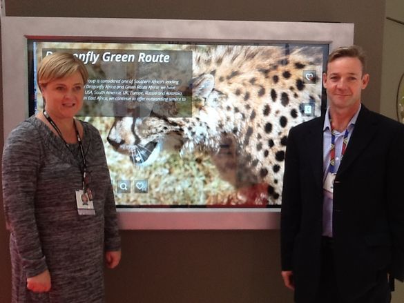 Kerry Roos, Director: Green Route Africa (L)  and Robin McLeod: Sales and Marketing Manager