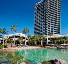 The Resort\'s spectacular saltwater lagoon complete with tropical fish 