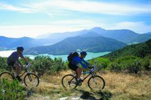 Cycling on Queen Charlotte Track