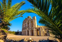 Ancient Roman amphitheatre in El Djem, Tunisia