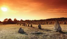 The Celtic landscape of Carnac in France