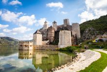 Golubac Fortress on the Danube in Serbia
