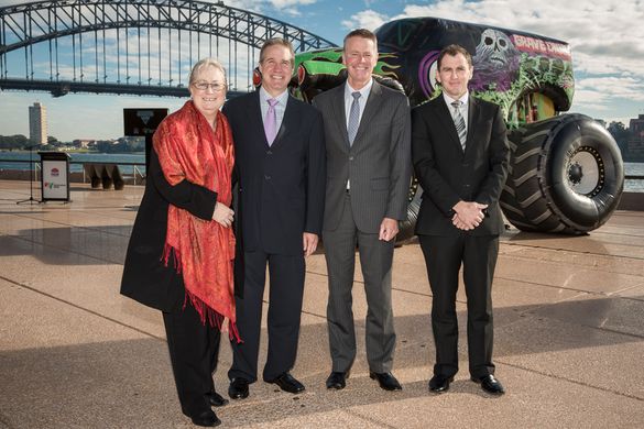 L to R: Destination NSW CEO, Sandra Chipchase, Feld Entertainment\'s Regional Vice President, Asia Pacific, Michael-Daynes, NSW 