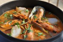 Portuguese seafood risotto at Martinhal