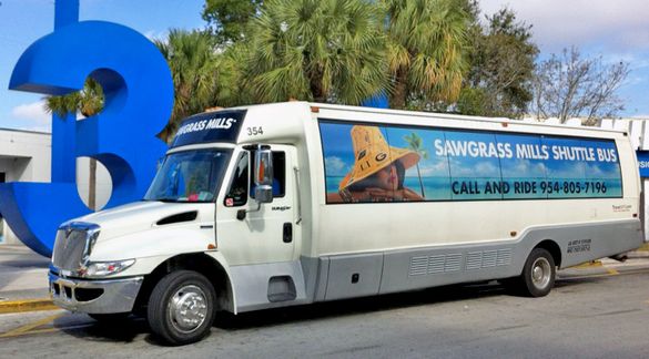 The Sawgrass Mills Shuttle will provide transportation to and from Fort Lauderdale Beach hotels three times daily.