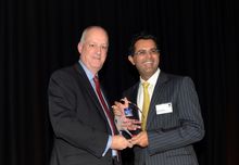 Aon Hewitt Chief Executive Stewart Fotherington  with Neeraj Chadha, Multi Property Vice President Australia – Marriott Australi