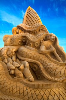 Hundested Sand Sculpture Festival In North Sealand