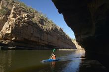 Canoeing Down Katherine Gorge 