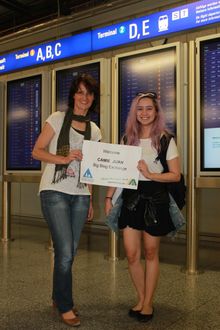Big Blog Exchange winner Camie arrives in germany
