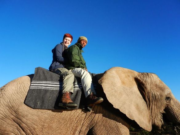 Liesbet Elephant Ride