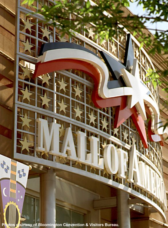 Mall Sign With Leaves