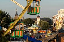 Lambertus Church And The Biggest Fun Fair On The Rhine