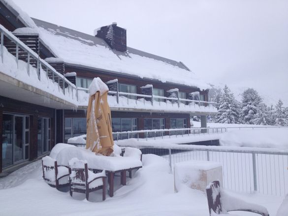 Peppers Bluewater Resort in the snow