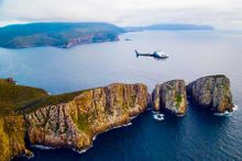 A scenic heli flight over the Tasman Peninsula.
