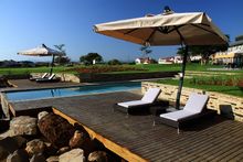 Hotel pool with a view