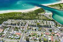 Reflections Holiday Parks Tuncurry from the air