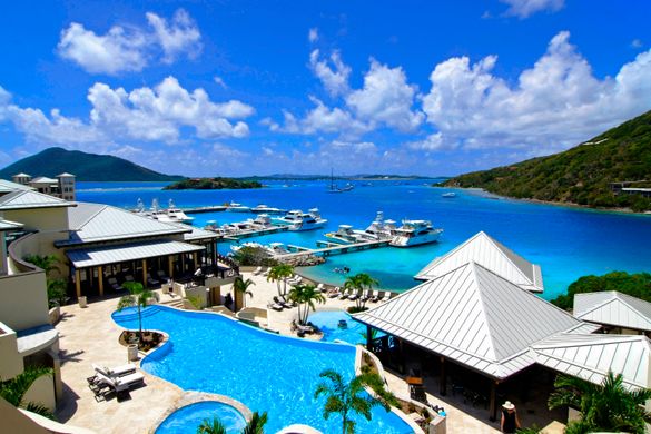 View from upper pool deck