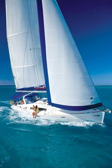 Small group sailing in the Caribbean