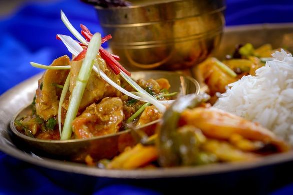 Cookery in Nepal - curry