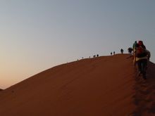 Dune Climb In Namibia