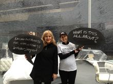 Marriott’s National Marketing Communications Manager, Deborah McDiarmid (left) and Mission Australia’s Jennifer Cramond work out