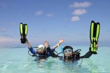 Kids Diving Surface