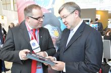 Minster with Sudafrika T.V.
