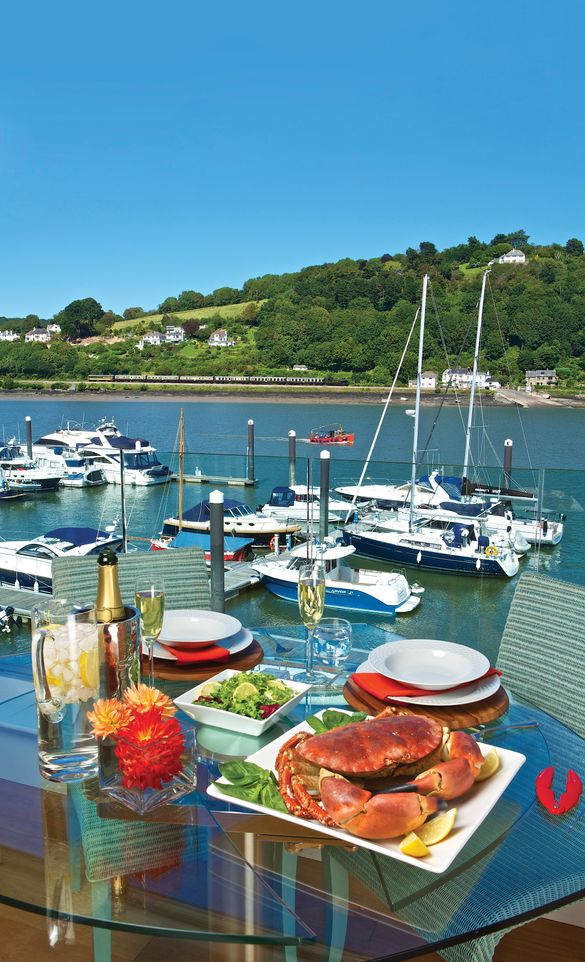 Lunch With Views Over The River Dart In Dartmouth