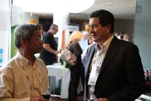Dixon Seeto representing Best Western Fiji talks with BWA CEO Rob Anderson
