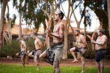 Wakagetti Cultural Dancers are part of Ayers Rock Resort\'s daily free guest activity program