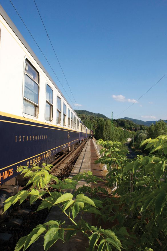 A Danube Express Leaves 