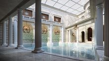 The 1,300 square metre Spa Village Bath is the only hotel in the UK to have direct access to Bath’s thermal waters