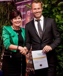 Minister Parker with Best in Show Brendan Moar
