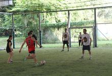 Employees of RP having fun at inter-departmental futsal competition