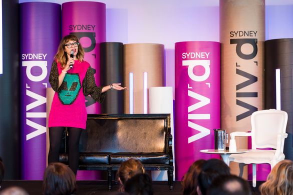 Vivid Ideas Festival Director Jess Scully at the Vivid Ideas Exchange during Vivid Sydney 2013
