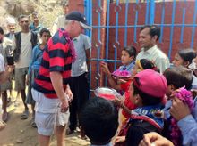 Be greeted at a Nepal Tara Green Tea Foundation School on Aurora Expeditions Classic Everest Trek
