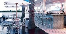 The outside deck