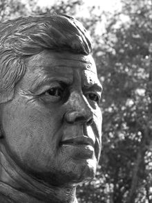 JFK Tribute in Fort Worth, Texas Close-Up