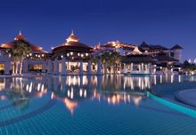 Anantara Dubai Main Pool at Night 
