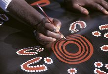 Papunya Artist, Central Australia, Northern Territory