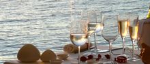 Glass of wine with a view
