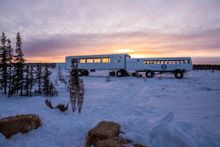 Dan's Diner on the frozen Churchill River