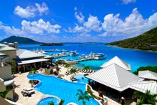 View from upper pool deck