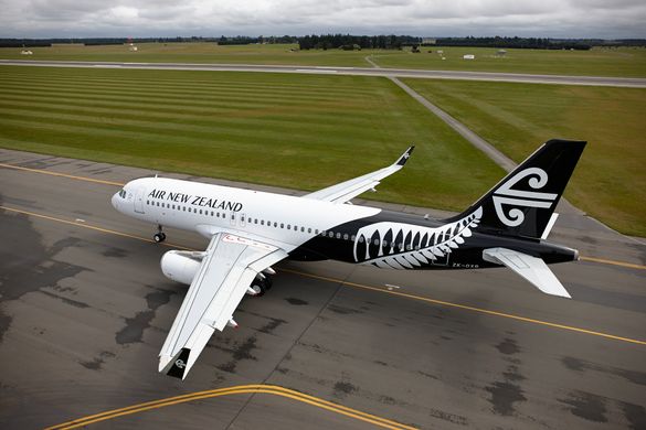 Air New Zealand’s Airbus A320 Bearing The New Look Livery Which Went Into Service 25 September (NZT) Making Appearances In Auckl