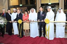 From left to right: Mr. David Shackleton, COO, Dusit International; H.E. Muwafaq Mahdi Abboud, Ambassador of Iraq to UAE; H.E. M