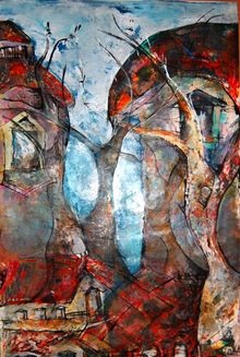 A painting by Cuban artist Ileana Mulet 