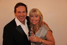 ASTW Communicator of the Year Award Winner 2013 Lynne Ireland with Nick Wayland from TravMedia