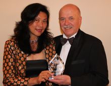 ASTW Best Use of Digital Media - Travel Writer Christina Pfeiffer with Mike Smith for Macau Tourism