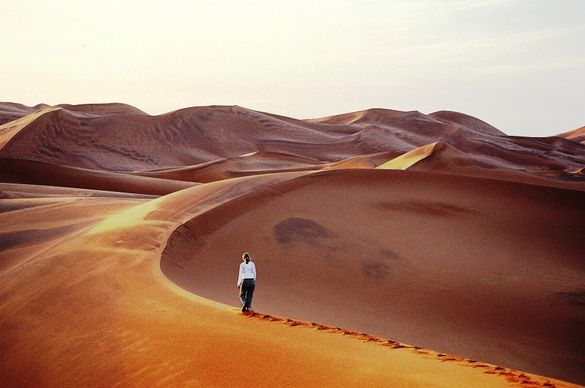Walking on the Sand Dunes